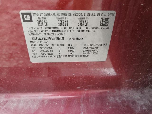 2016 GMC SIERRA K15 - 3GTU2PEC9GG300908