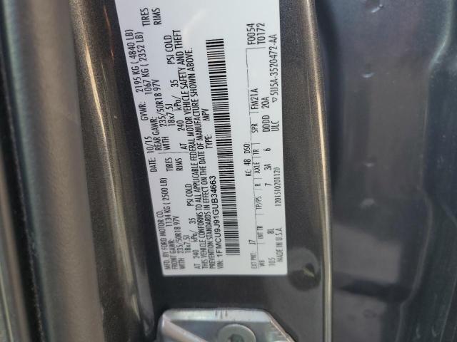 2016 FORD ESCAPE TIT - 1FMCU9J91GUB34663