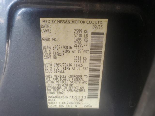 2016 NISSAN FRONTIER S - 1N6AD0ER3GN705711