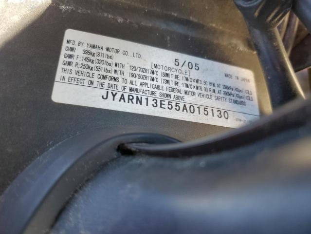 2005 YAMAHA YZFR1 JYARN13E55A015130