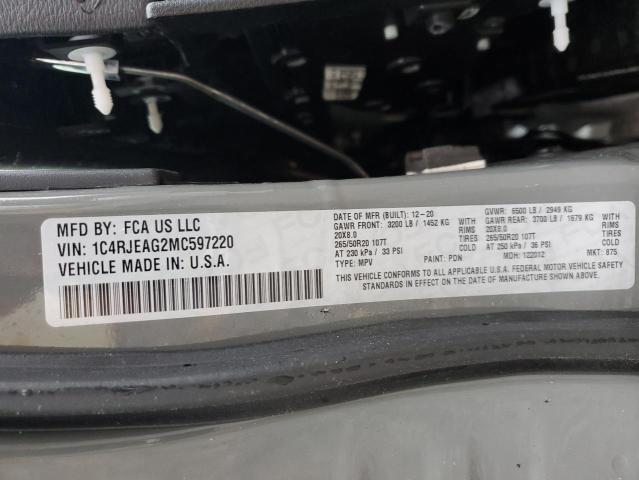 2021 JEEP GRAND CHER - 1C4RJEAG2MC597220