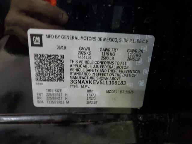 2020 CHEVROLET EQUINOX LT - 3GNAXKEV5LL106183