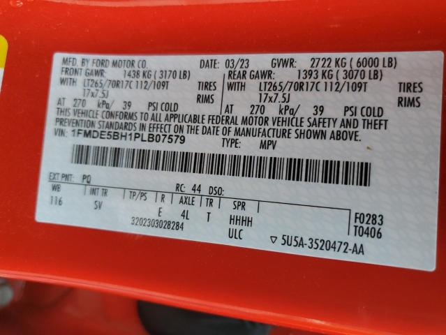 2023 FORD BRONCO BAS - 1FMDE5BH1PLB07579