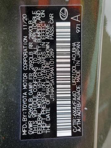 2021 LEXUS LC 500 JTHAP5AY5MA101289