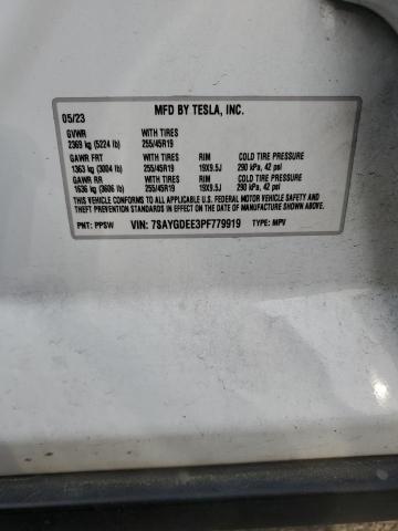 2023 TESLA MODEL Y - 7SAYGDEE3PF779919