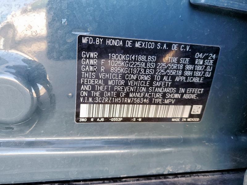 2024 HONDA HR-V SPORT - 3CZRZ1H51RM756346