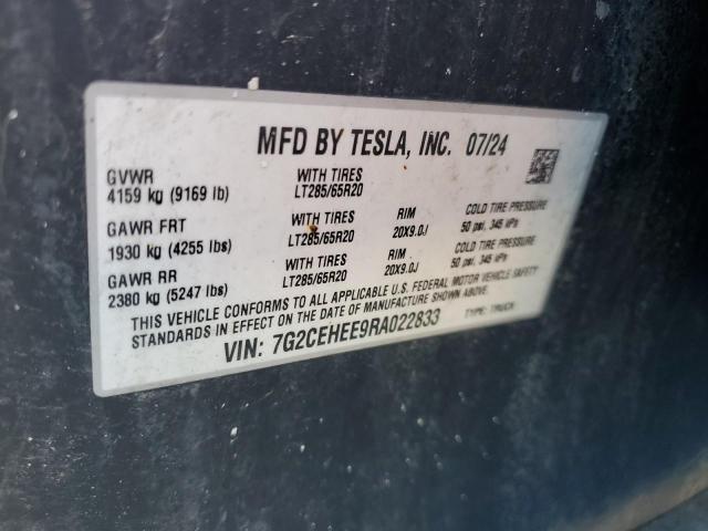 2024 TESLA CYBERTRUCK - 7G2CEHEE9RA022833