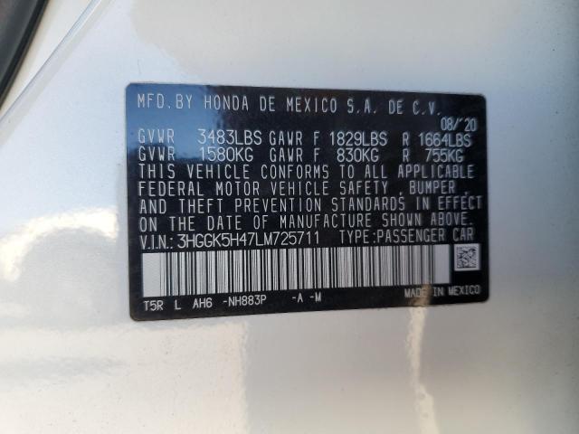 2020 HONDA FIT LX - 3HGGK5H47LM725711