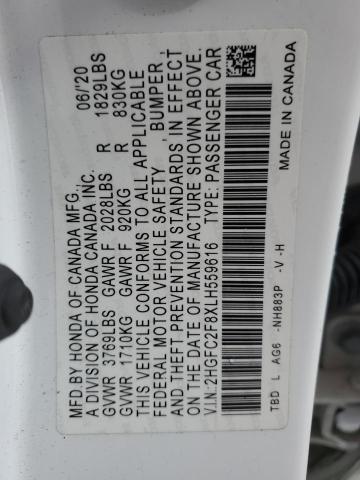 2020 HONDA CIVIC SPOR - 2HGFC2F8XLH559616