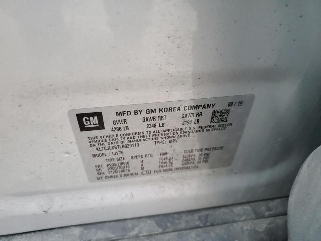 2020 CHEVROLET TRAX 1LT - KL7CJLSB7LB029110