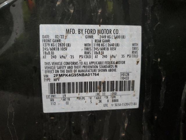 2022 FORD EDGE SE - 2FMPK4G95NBA01764
