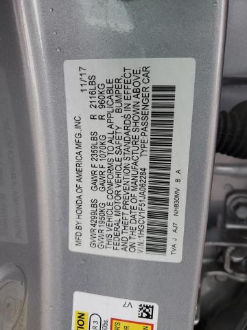 2018 HONDA ACCORD EXL - 1HGCV1F51JA062284