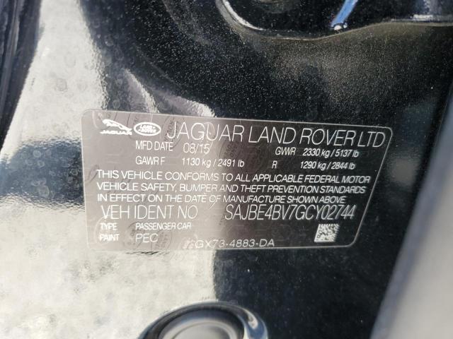 2016 JAGUAR XF PRESTIG SAJBE4BV7GCY02744