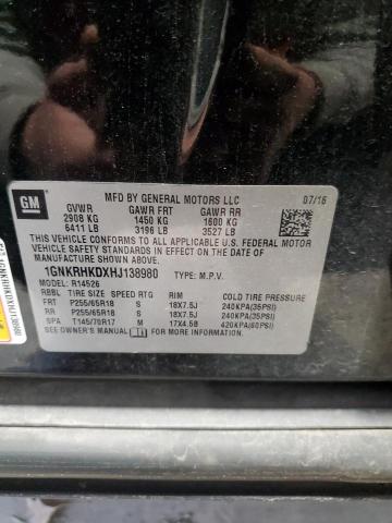 2017 CHEVROLET TRAVERSE L - 1GNKRHKDXHJ138980