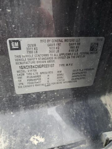 2016 CHEVROLET TAHOE K150 - 1GNSKBKC9GR223107