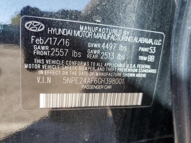 2016 HYUNDAI SONATA SE - 5NPE24AF6GH398001