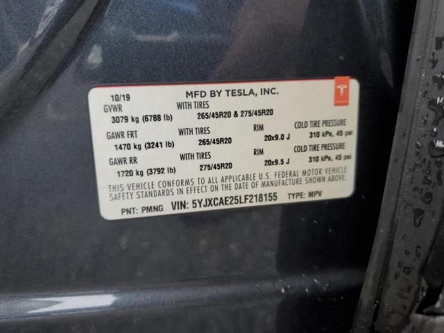 2020 TESLA MODEL X - 5YJXCAE25LF218155