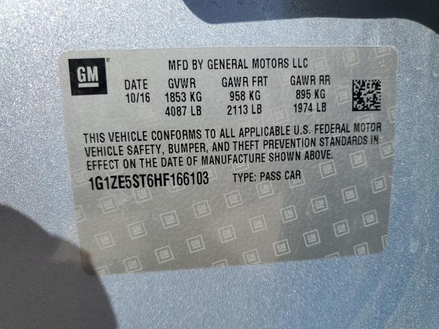 2017 CHEVROLET MALIBU LT - 1G1ZE5ST6HF166103