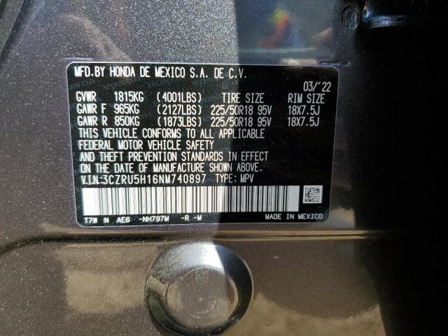 2022 HONDA HR-V SPORT - 3CZRU5H16NM740897