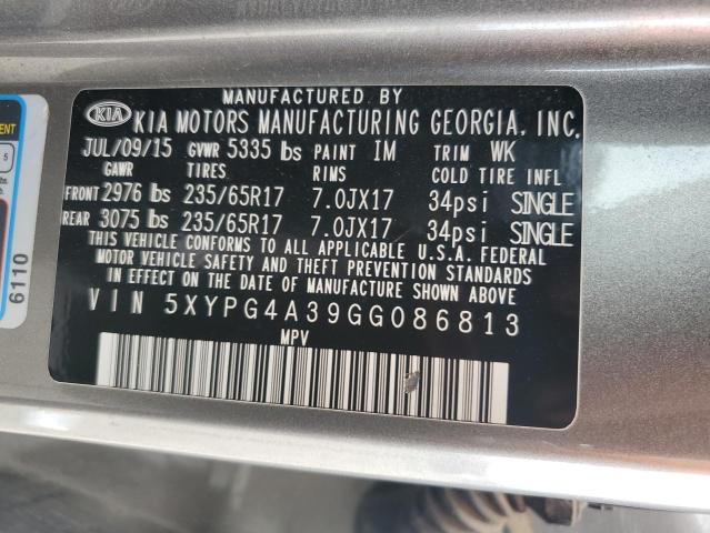 2016 KIA SORENTO LX - 5XYPG4A39GG086813