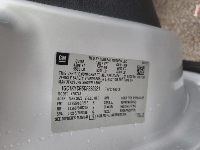 2012 CHEVROLET SILVERADO - 1GC1KYCG6CF225921