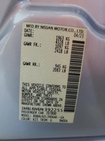 2023 NISSAN ALTIMA SV - 1N4BL4DV6PN392255
