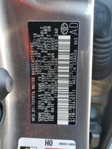 2019 TOYOTA COROLLA L - 2T1BURHEXKC133486