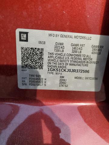 2018 GMC YUKON DENA - 1GKS1CKJ0JR372596