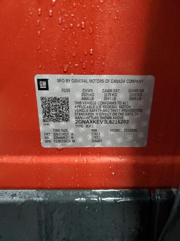 2020 CHEVROLET EQUINOX LT - 2GNAXKEV3L6216203