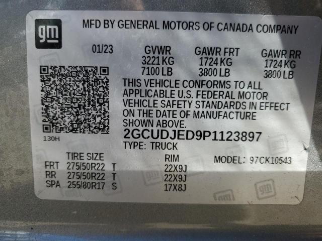2023 CHEVROLET SILVERADO - 2GCUDJED9P1123897