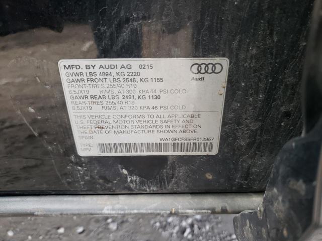 2015 AUDI Q3 PRESTIG WA1GFCFS5FR012957