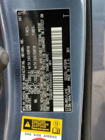 2017 TOYOTA HIGHLANDER - 5TDDZRFH5HS464001