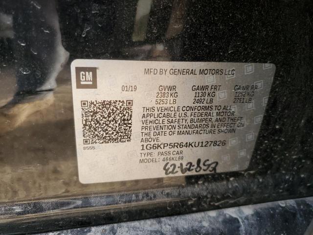 2019 CADILLAC CT6 SPORT - 1G6KP5R64KU127826