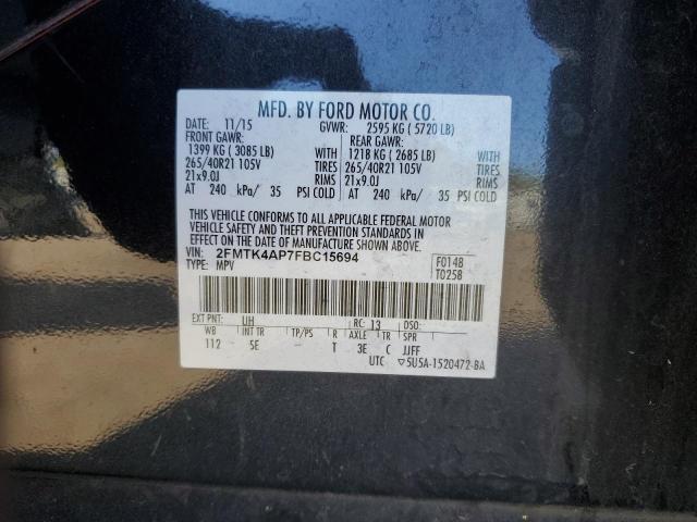 2015 FORD EDGE SPORT #3304576457