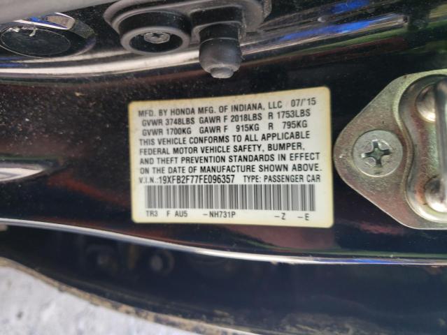2015 HONDA CIVIC 19XFB2F77FE096357