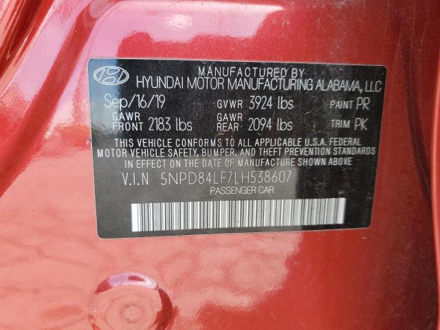 2020 HYUNDAI ELANTRA SE - 5NPD84LF7LH538607