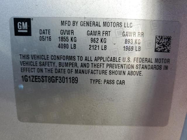 2016 CHEVROLET MALIBU LT - 1G1ZE5ST8GF301189