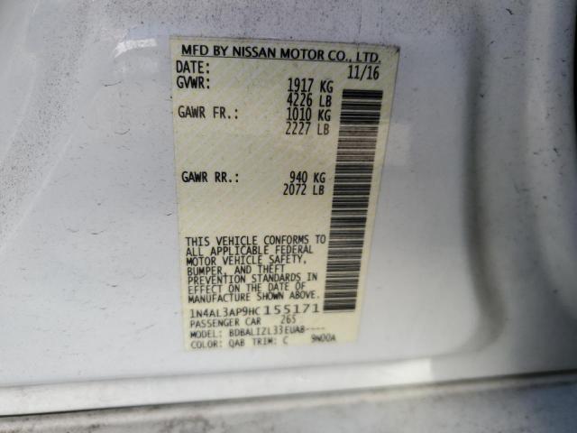 2017 NISSAN ALTIMA 2.5 - 1N4AL3AP9HC155171