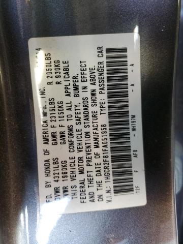 2015 HONDA ACCORD EXL - 1HGCR2F81FA051958