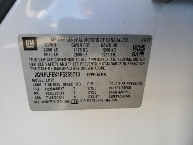 2015 CHEVROLET EQUINOX LT - 2GNFLFEK1F6269713