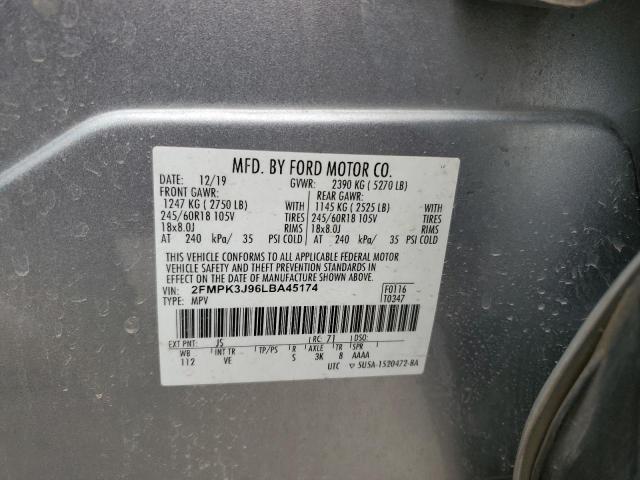 2020 FORD EDGE SEL - 2FMPK3J96LBA45174