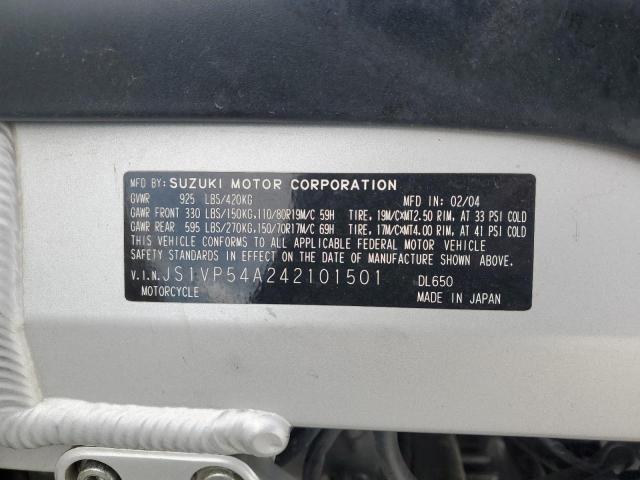 2004 SUZUKI DL650 K JS1VP54A242101501