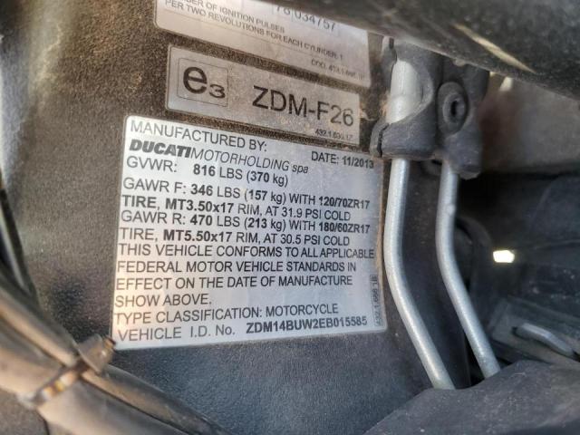2014 DUCATI SUPERBIKE ZDM14BUW2EB015585