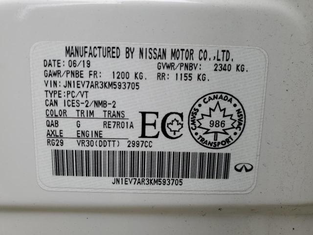 2019 INFINITI Q50 LUXE - JN1EV7AR3KM593705