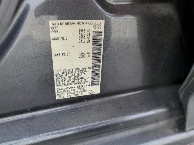 2022 NISSAN ALTIMA SR - 1N4BL4CV9NN380244