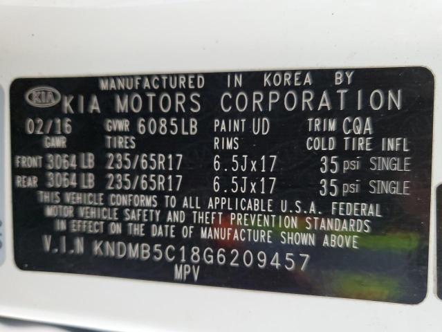 2016 KIA SEDONA LX - KNDMB5C18G6209457