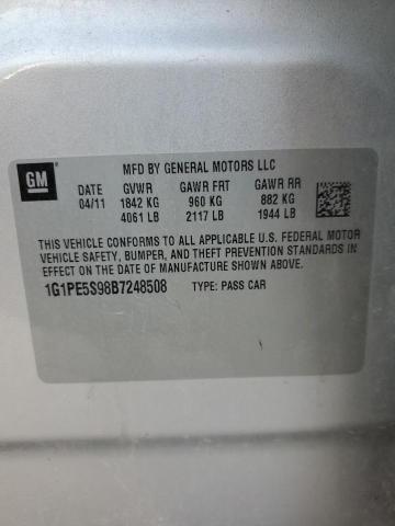 2011 CHEVROLET CRUZE LT - 1G1PE5S98B7248508