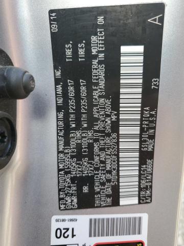 2015 TOYOTA SIENNA XLE - 5TDYK3DC0FS527836