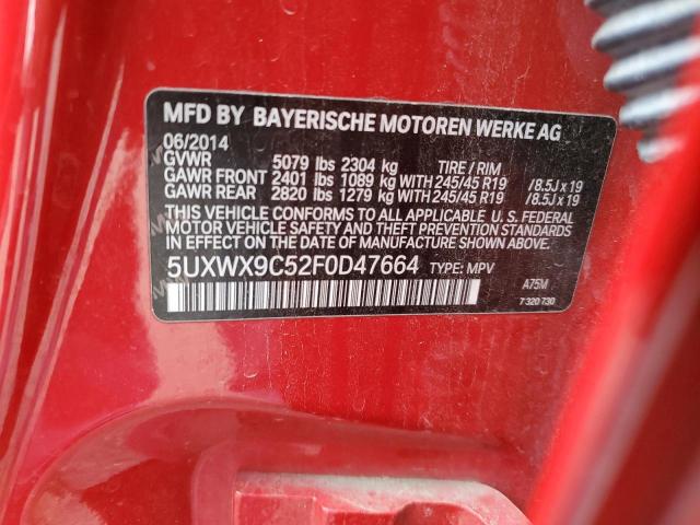 2015 BMW X3 XDRIVE2 - 5UXWX9C52F0D47664