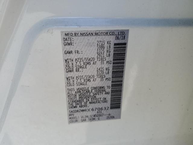 2018 NISSAN PATHFINDER - 5N1DR2MM4JC670632